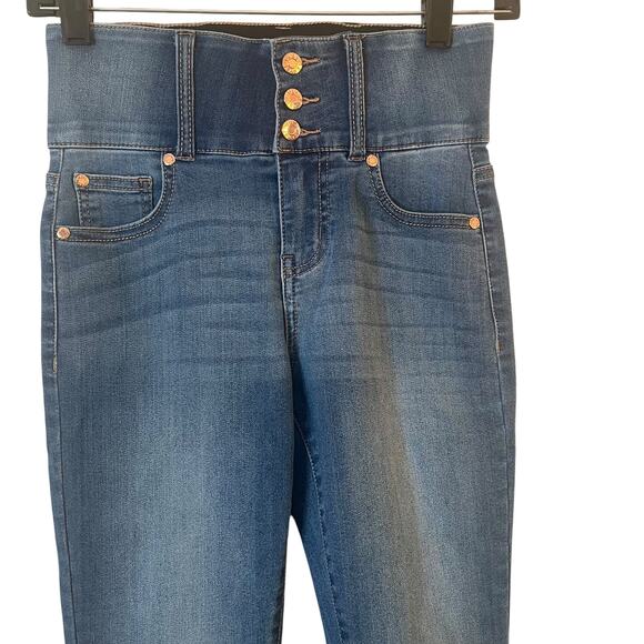 Guess Jeans Womens Size 25 High Rise Skinny Blue Stretch Denim 4 Button Closure - Picture 7 of 11